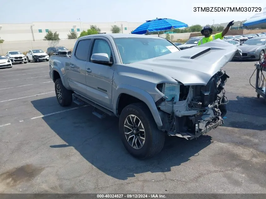 3TMBZ5DN7MM030729 2021 Toyota Tacoma Trd Sport