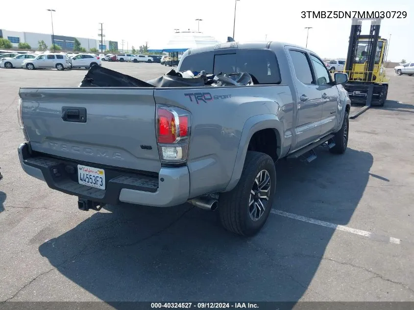 3TMBZ5DN7MM030729 2021 Toyota Tacoma Trd Sport