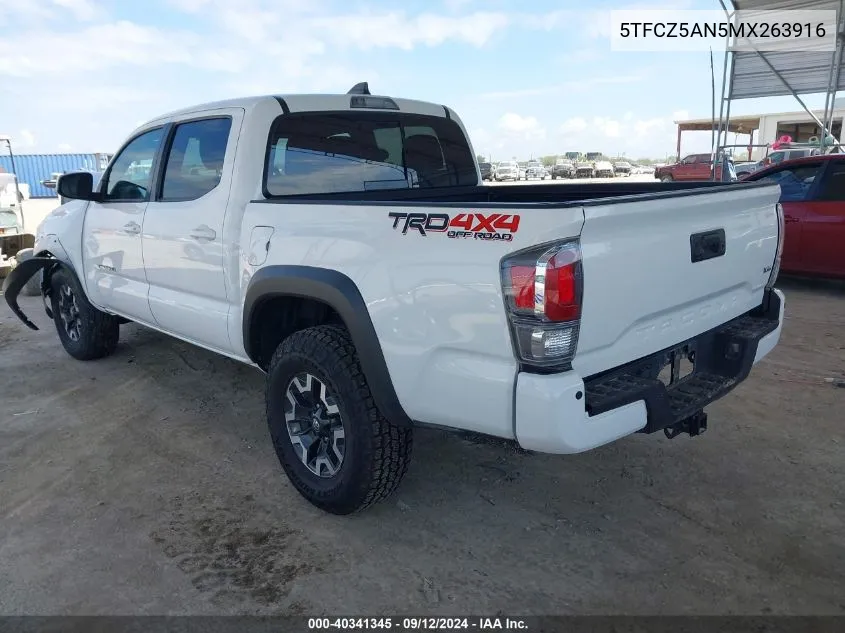 5TFCZ5AN5MX263916 2021 Toyota Tacoma Trd Off-Road