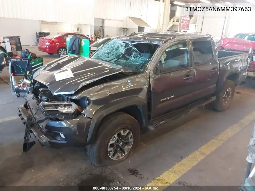 3TMCZ5AN6MM397663 2021 Toyota Tacoma Double Cab/Sr/Sr5/Trd Spo