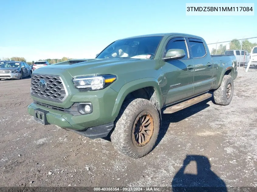 2021 Toyota Tacoma Double Cab/Sr5/Trd Sport/ VIN: 3TMDZ5BN1MM117084 Lot: 40355354