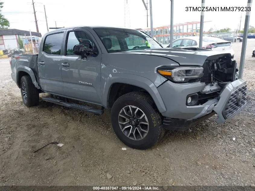 2021 Toyota Tacoma Trd Sport VIN: 3TMCZ5AN1MM379233 Lot: 40357047