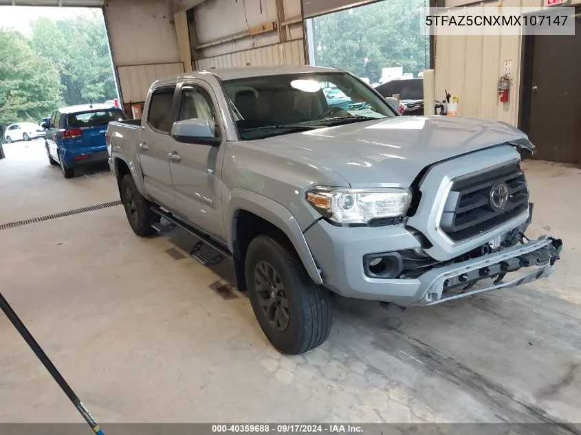 2021 Toyota Tacoma Double Cab/Sr5/Trd Sport/ VIN: 5TFAZ5CNXMX107147 Lot: 40359688