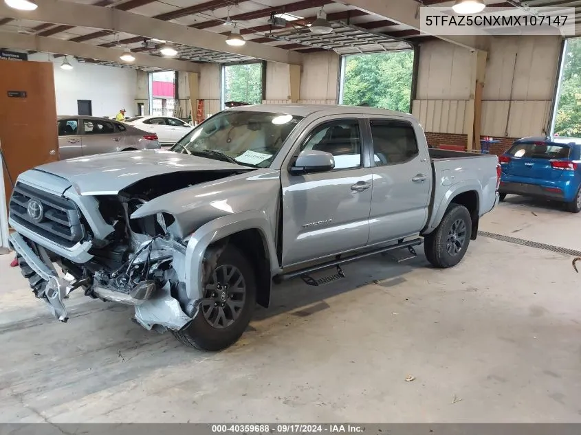 2021 Toyota Tacoma Double Cab/Sr5/Trd Sport/ VIN: 5TFAZ5CNXMX107147 Lot: 40359688