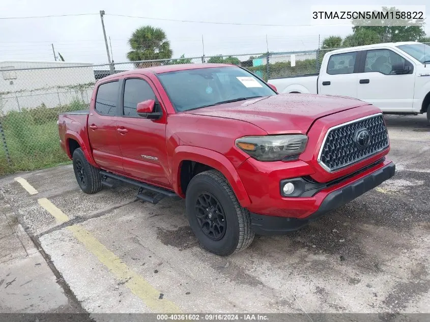 2021 Toyota Tacoma Sr5 V6 VIN: 3TMAZ5CN5MM158822 Lot: 40361602