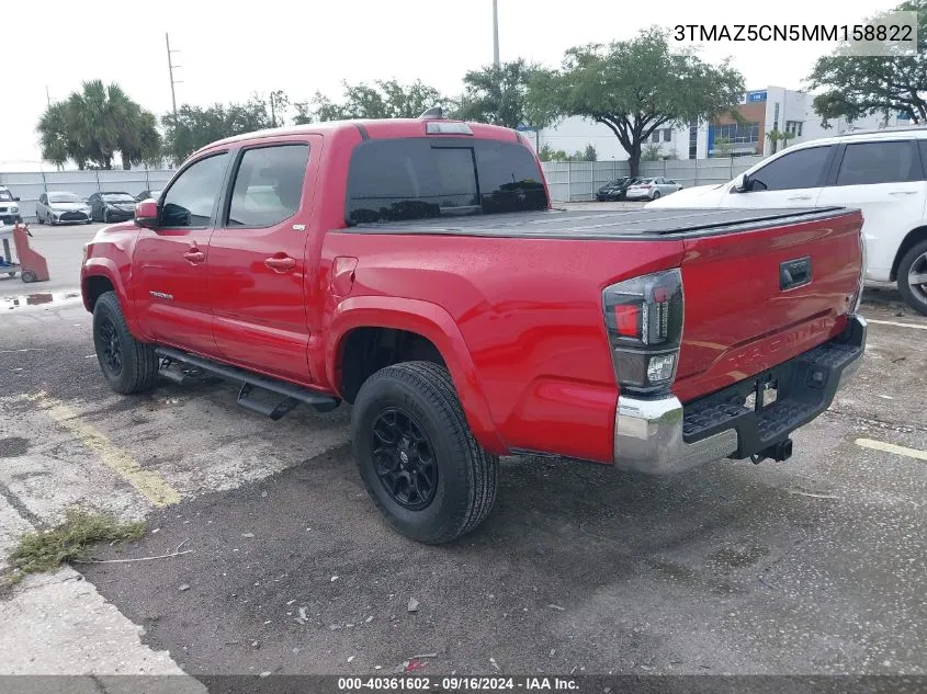 2021 Toyota Tacoma Sr5 V6 VIN: 3TMAZ5CN5MM158822 Lot: 40361602