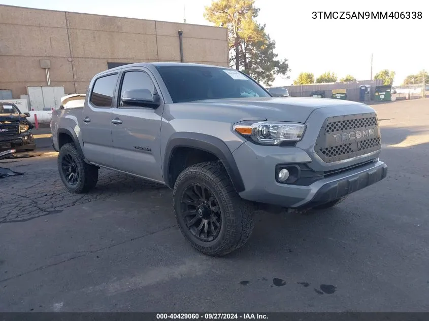 2021 Toyota Tacoma Trd Off-Road VIN: 3TMCZ5AN9MM406338 Lot: 40429060