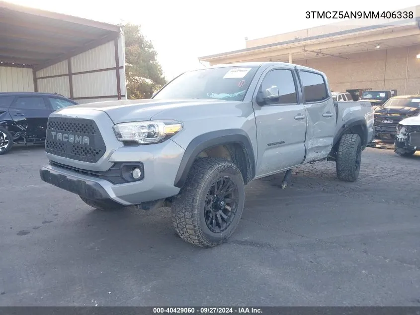 2021 Toyota Tacoma Trd Off-Road VIN: 3TMCZ5AN9MM406338 Lot: 40429060