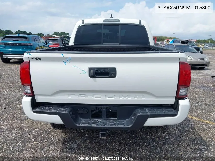 3TYAX5GN9MT015800 2021 Toyota Tacoma Sr