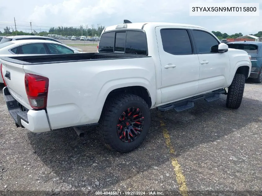 2021 Toyota Tacoma Sr VIN: 3TYAX5GN9MT015800 Lot: 40435871