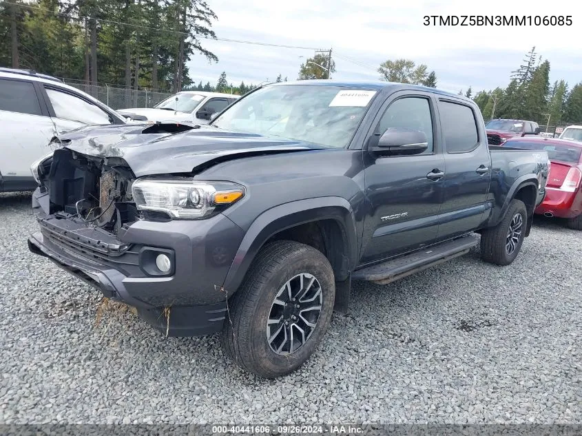 2021 Toyota Tacoma Trd Sport VIN: 3TMDZ5BN3MM106085 Lot: 40441606