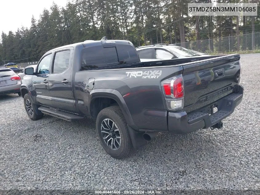 2021 Toyota Tacoma Trd Sport VIN: 3TMDZ5BN3MM106085 Lot: 40441606