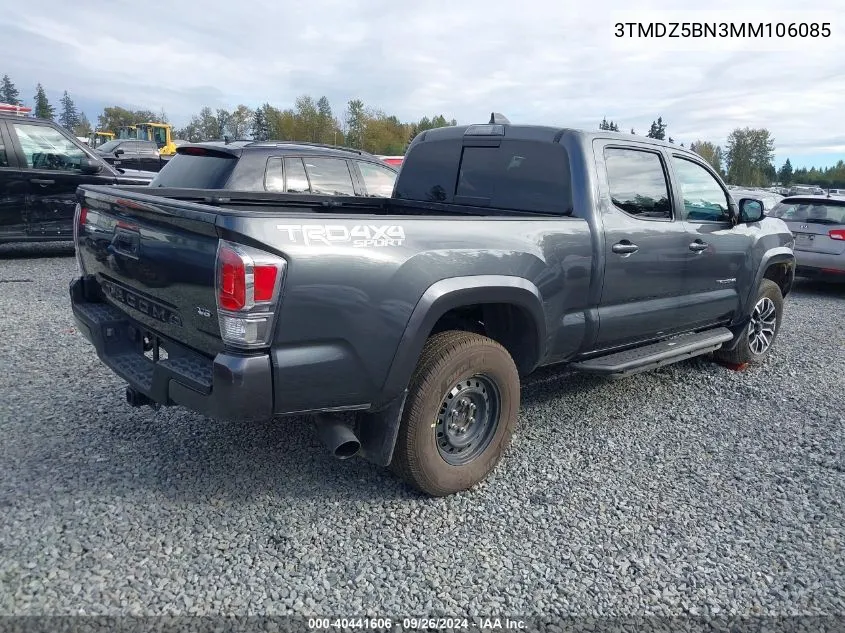 2021 Toyota Tacoma Trd Sport VIN: 3TMDZ5BN3MM106085 Lot: 40441606