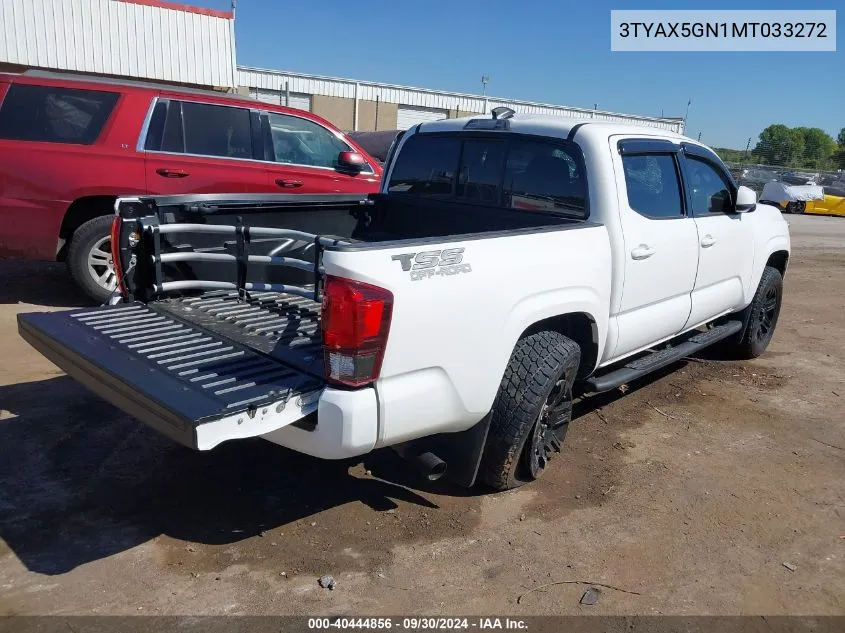 2021 Toyota Tacoma Sr VIN: 3TYAX5GN1MT033272 Lot: 40444856