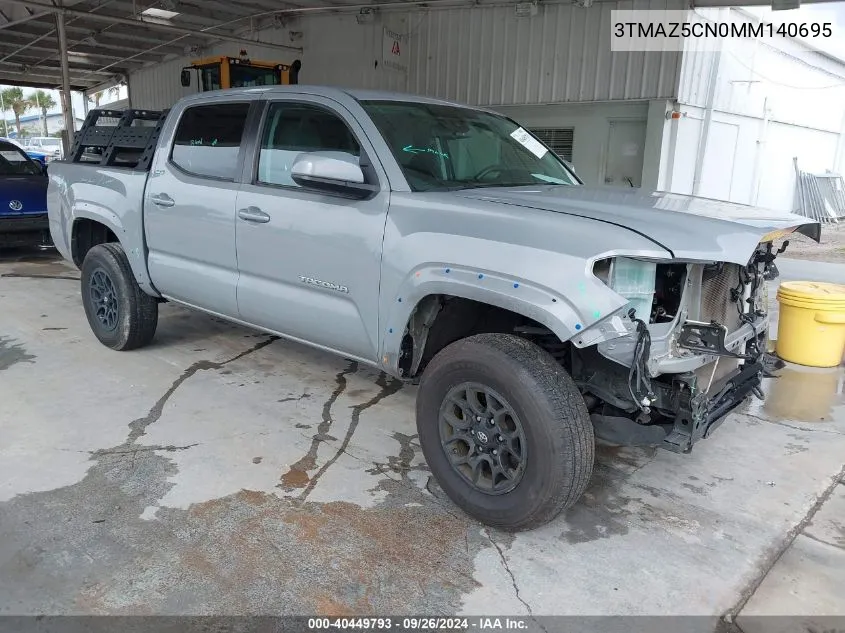 2021 Toyota Tacoma Sr5 V6 VIN: 3TMAZ5CN0MM140695 Lot: 40449793