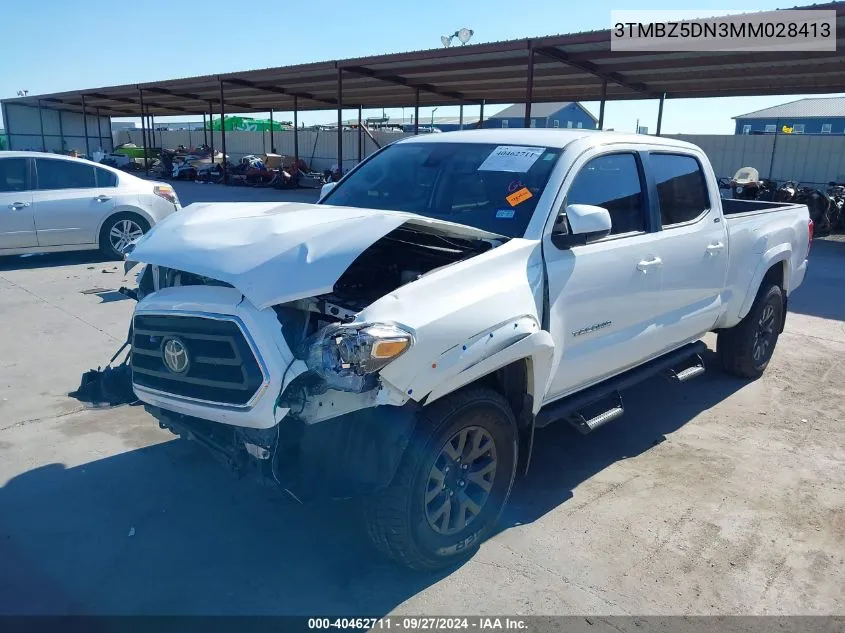 2021 Toyota Tacoma Sr5 V6 VIN: 3TMBZ5DN3MM028413 Lot: 40462711