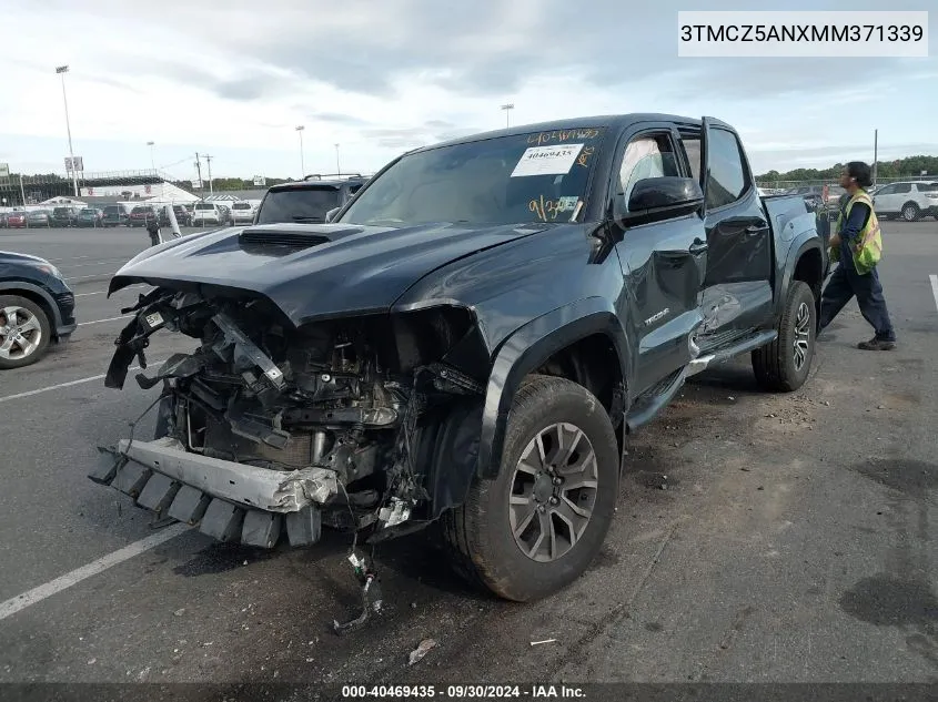 2021 Toyota Tacoma Trd Sport VIN: 3TMCZ5ANXMM371339 Lot: 40469435