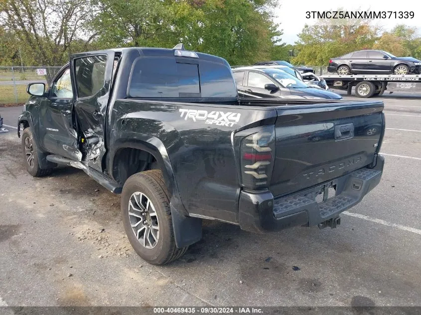 3TMCZ5ANXMM371339 2021 Toyota Tacoma Trd Sport