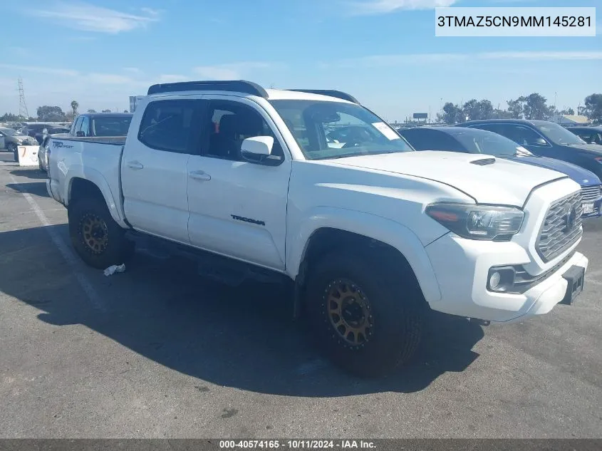 2021 Toyota Tacoma Trd Sport VIN: 3TMAZ5CN9MM145281 Lot: 40574165