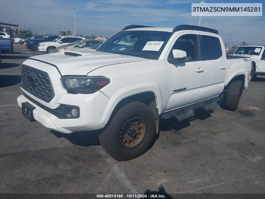 2021 Toyota Tacoma Trd Sport VIN: 3TMAZ5CN9MM145281 Lot: 40574165