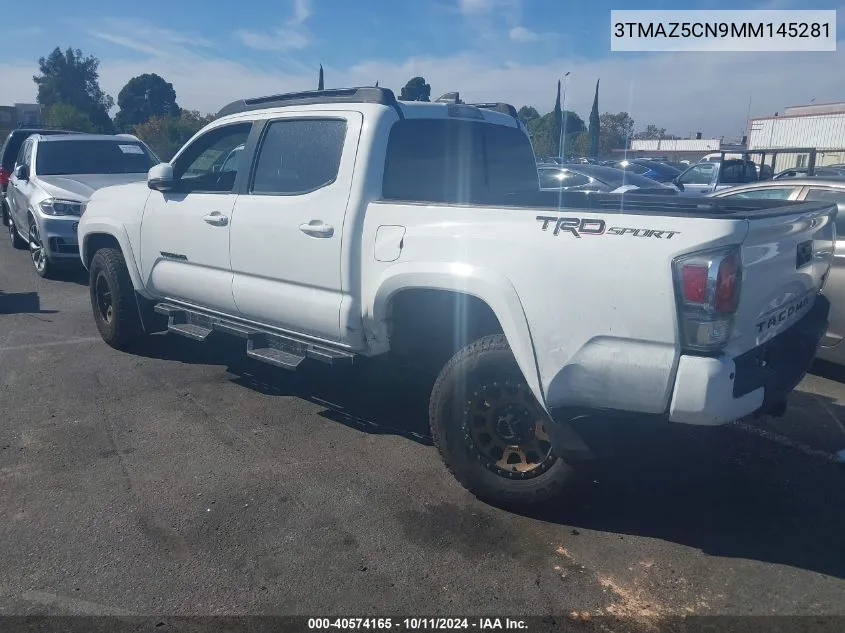 2021 Toyota Tacoma Trd Sport VIN: 3TMAZ5CN9MM145281 Lot: 40574165