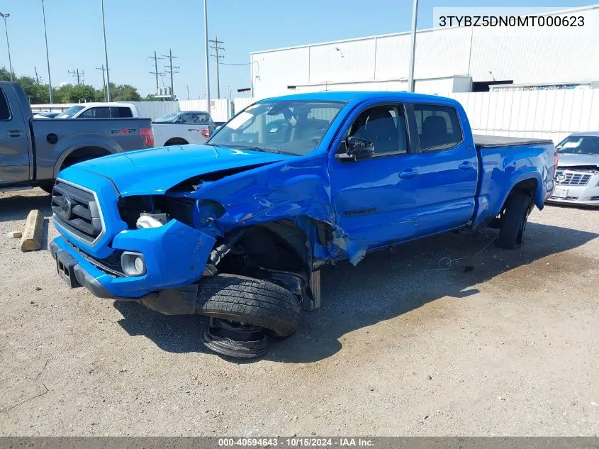 2021 Toyota Tacoma Sr5 V6 VIN: 3TYBZ5DN0MT000623 Lot: 40594643