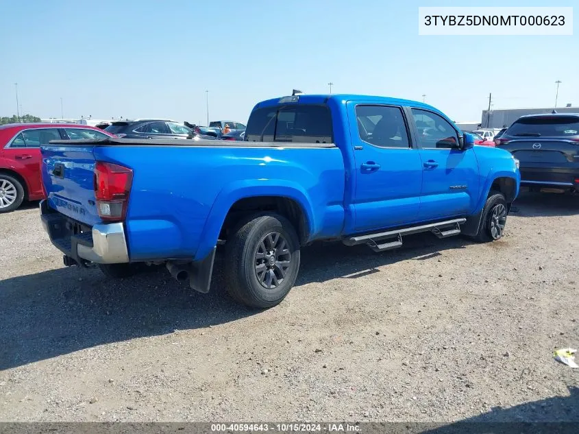 2021 Toyota Tacoma Sr5 V6 VIN: 3TYBZ5DN0MT000623 Lot: 40594643