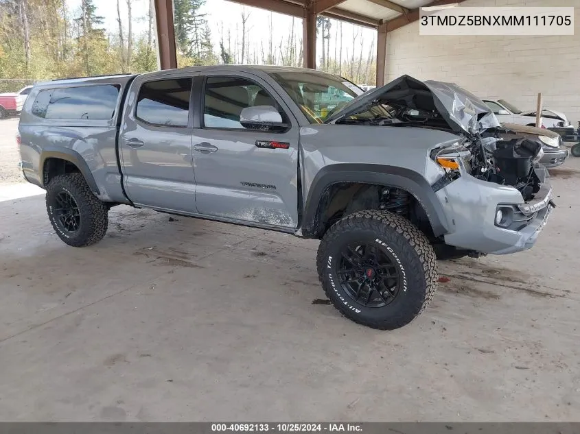 2021 Toyota Tacoma Trd Off-Road VIN: 3TMDZ5BNXMM111705 Lot: 40692133