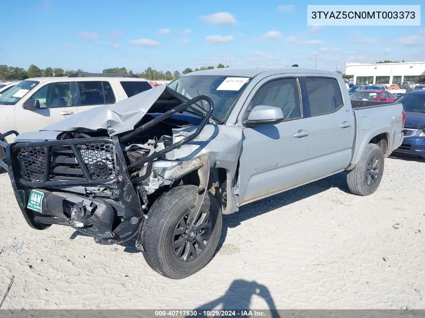 2021 Toyota Tacoma Sr5 V6 VIN: 3TYAZ5CN0MT003373 Lot: 40717530