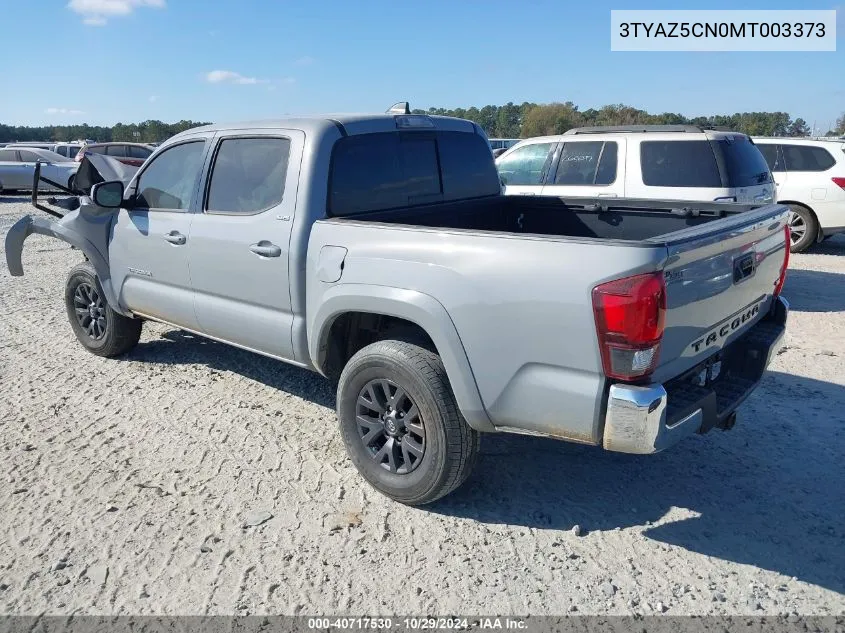 2021 Toyota Tacoma Sr5 V6 VIN: 3TYAZ5CN0MT003373 Lot: 40717530