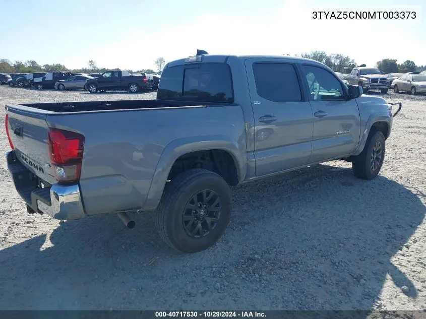 2021 Toyota Tacoma Sr5 V6 VIN: 3TYAZ5CN0MT003373 Lot: 40717530