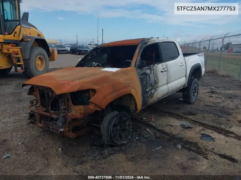 5TFCZ5AN7MX277753 2021 Toyota Tacoma Trd Off-Road