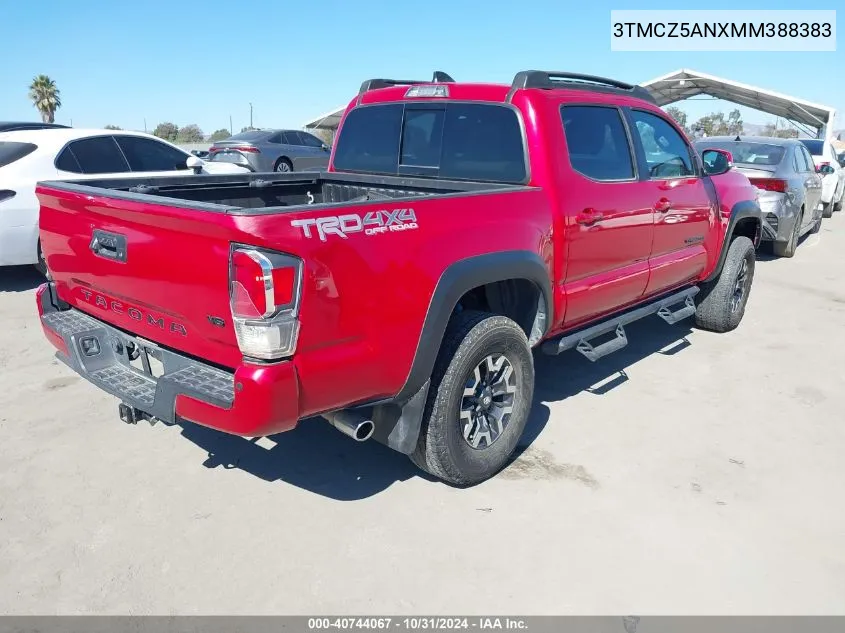 2021 Toyota Tacoma Trd Off-Road VIN: 3TMCZ5ANXMM388383 Lot: 40744067