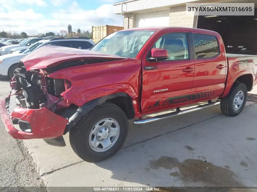 3TYAX5GNXMT016695 2021 Toyota Tacoma Sr