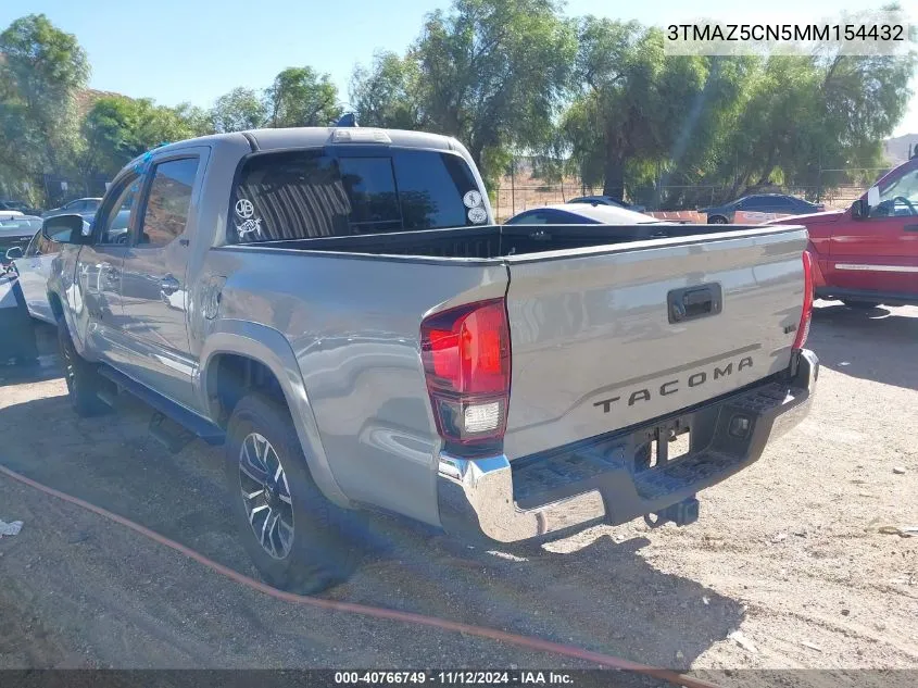 2021 Toyota Tacoma Sr5 V6 VIN: 3TMAZ5CN5MM154432 Lot: 40766749