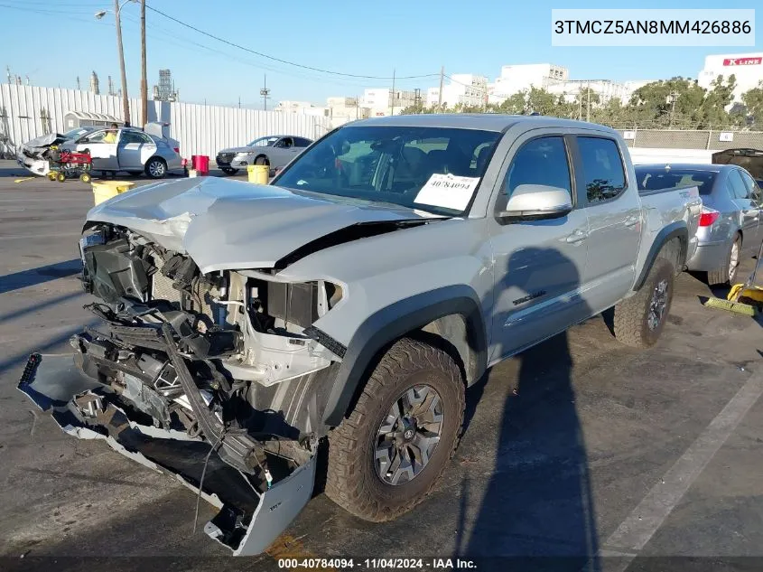 2021 Toyota Tacoma Trd Off-Road VIN: 3TMCZ5AN8MM426886 Lot: 40784094