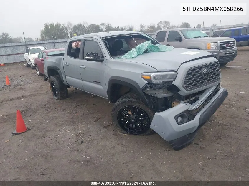 2021 Toyota Tacoma Trd Off-Road VIN: 5TFDZ5BN4MX058266 Lot: 40789336