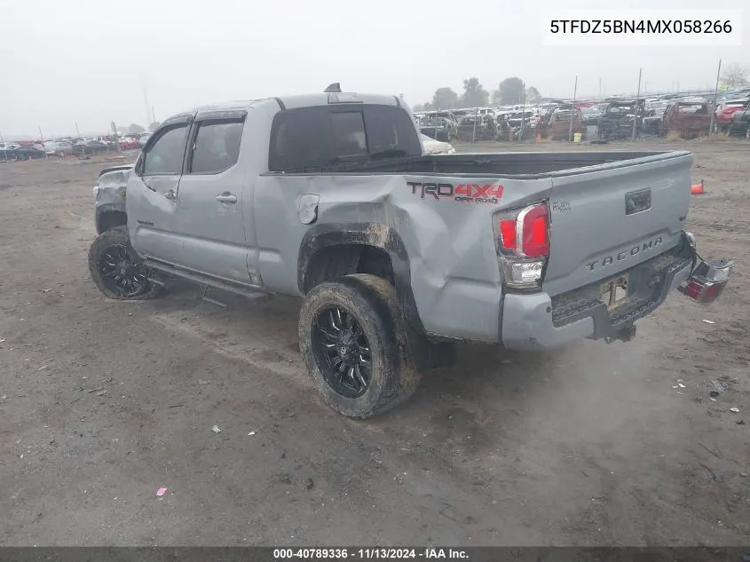 2021 Toyota Tacoma Trd Off-Road VIN: 5TFDZ5BN4MX058266 Lot: 40789336