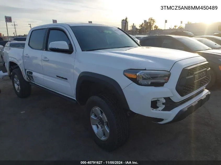 2021 Toyota Tacoma Trd Off-Road VIN: 3TMCZ5AN8MM450489 Lot: 40791627