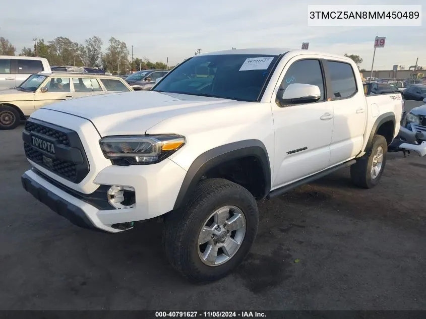 2021 Toyota Tacoma Trd Off-Road VIN: 3TMCZ5AN8MM450489 Lot: 40791627