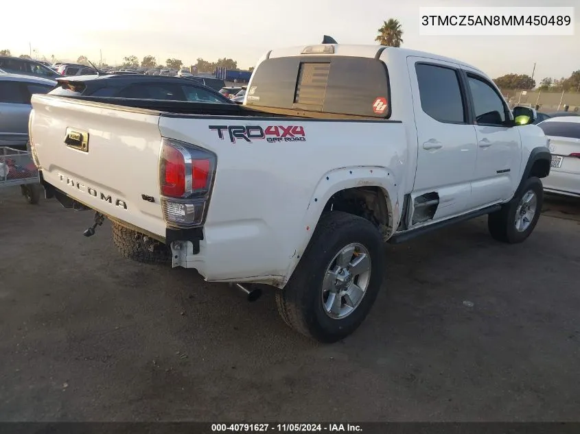 2021 Toyota Tacoma Trd Off-Road VIN: 3TMCZ5AN8MM450489 Lot: 40791627