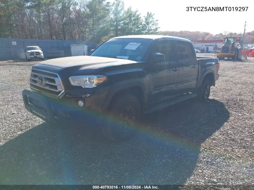 2021 Toyota Tacoma Sr5 V6 VIN: 3TYCZ5AN8MT019297 Lot: 40793016