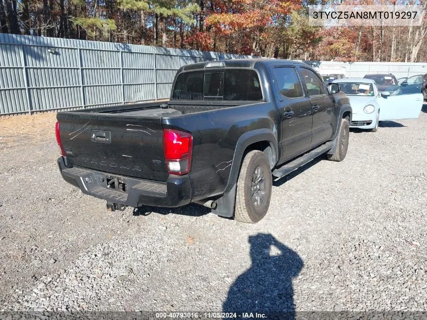 2021 Toyota Tacoma Sr5 V6 VIN: 3TYCZ5AN8MT019297 Lot: 40793016