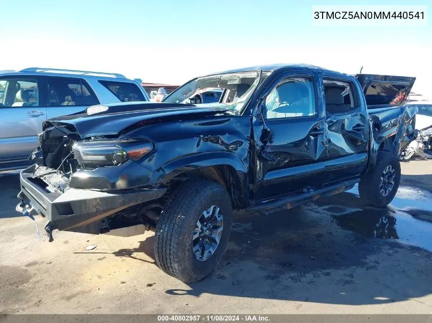 2021 Toyota Tacoma Sr V6 VIN: 3TMCZ5AN0MM440541 Lot: 40802957