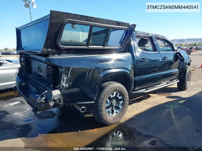 2021 Toyota Tacoma Sr V6 VIN: 3TMCZ5AN0MM440541 Lot: 40802957