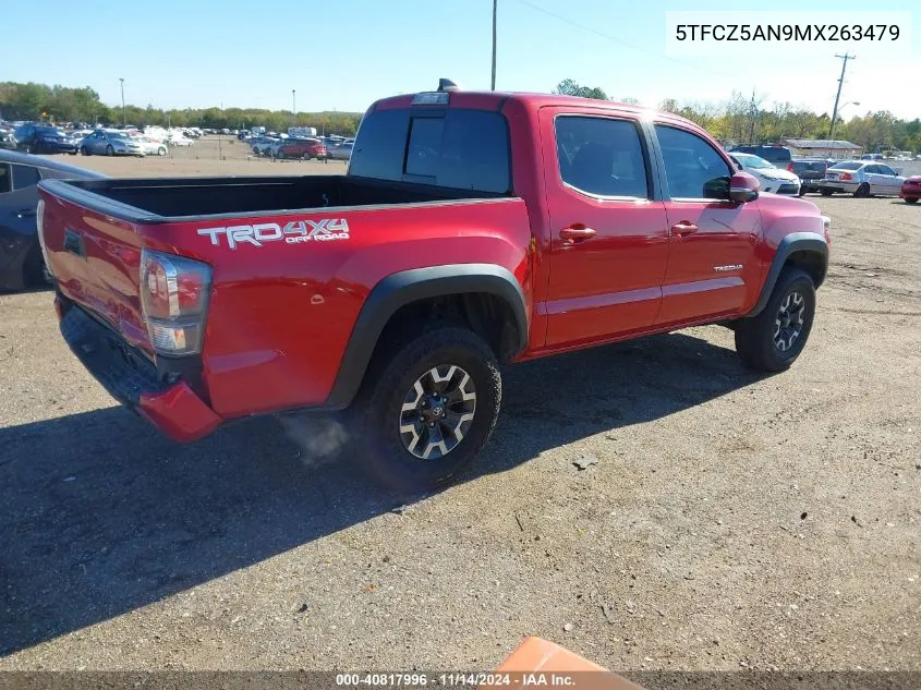 2021 Toyota Tacoma Trd Off-Road VIN: 5TFCZ5AN9MX263479 Lot: 40817996