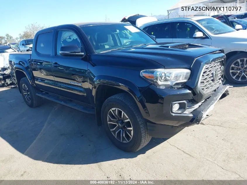 2021 Toyota Tacoma Trd Sport VIN: 5TFAZ5CN9MX110797 Lot: 40836192