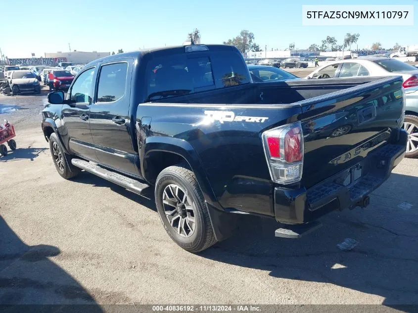 2021 Toyota Tacoma Trd Sport VIN: 5TFAZ5CN9MX110797 Lot: 40836192