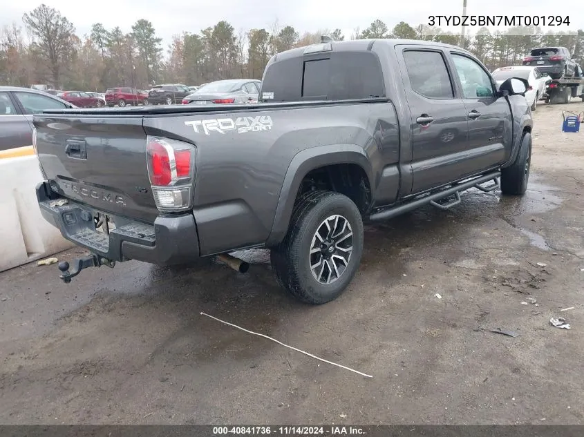 2021 Toyota Tacoma Trd Sport VIN: 3TYDZ5BN7MT001294 Lot: 40841736