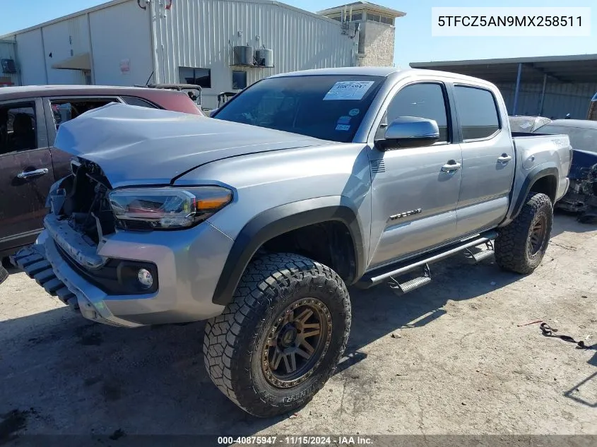 2021 Toyota Tacoma Trd Off-Road VIN: 5TFCZ5AN9MX258511 Lot: 40875947